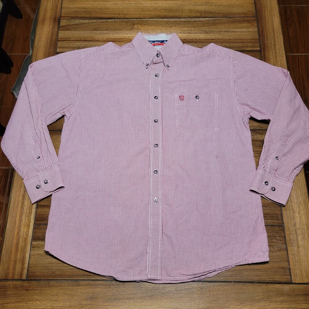 George Strait Cowboy Cut Collection by Wrangler LS Western Shirt - Size Large